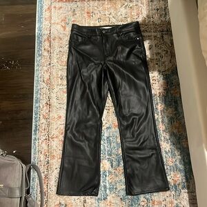 Black leather Zara pants (6)